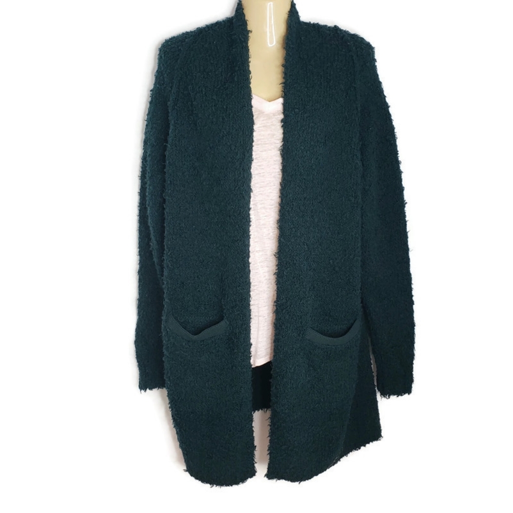 NWT Free People Green Wool Cardigan Size Small - Picture 3 of 8
